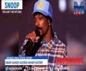 Snoop Dogg Almost Altered Hiphop History In One Phone Call