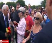 Family Members Of Fallen Soldiers 5/29/17 - President Trump Speech at Arlington National Cemetery Wreath Laying Ceremony
