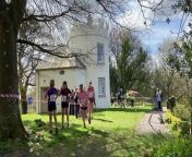 Kymin Dash runners reach the highest point at the Round House