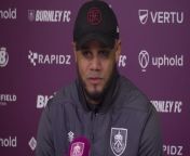 Burnley boss Vincent Kompany on their relegation 6 pointer against Everton and that there&#39;s everything to fight for to avoid relegation.&#60;br/&#62;Burnley, UK