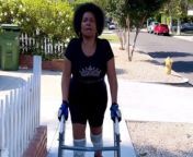 Jenifer Lewis was left sobbing in a wheelchair after suffering severe injuries in a horror fall which left her unable to walk.