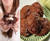 If you’re a fan of the annual Cadbury Creme eggs, this recipe is definitely for you. In this video, Chloe bakes the super sweet and very rich Fudgey Creme Egg Cookies! This easy dessert is essentially a stuffed cookie, with the creme egg being the gooey center. Using a brownie-chocolate chip mixture, each egg is rolled into round brownie balls. Make sure to give each brownie ball some space on the baking sheet, because these are some BIG cookies!