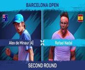 Rafael Nadal&#39;s comeback from injury at the Barcelona Open was ended by Alex De Minaur in straight sets