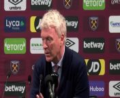 West Ham United boss David Moyes reacts to an incredible performance and draw against Liverpool&#60;br/&#62;&#60;br/&#62;London Stadium, London, UK