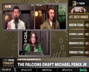 Trysta, Ryan, and Nick react live to the Falcons selecting Washington QB Michael Penix Jr #8 overall