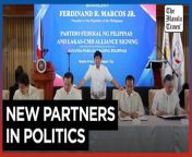 Marcos witnesses signing of PFP and Lakas-CMD alliance&#60;br/&#62;&#60;br/&#62;President Ferdinand Marcos Jr. witnesses the forging of an alliance between his Partido Federal ng Pilipinas (PFP) and the Lakas-Christian Muslim Democrats (Lakas-CMD) at the Manila Polo Club in Makati City on Wednesday, May 8, 2024. PFP President and South Cotabato Gov. Reynaldo Tamayo Jr, and Lakas-CMD President and Speaker Martin Romualdez signed for their respective parties. Also present was Sen. Ramon Revilla Jr., Lakas-CMD chairman, and his wife, Rep. Lani Mercado-Revilla. In his speech, the President said he would formalize anew the UniTeam alliance for the 2025 midterm elections. The PFP and Lakas-CMD were part of the UniTeam, which catapulted Marcos and running mate Vice President Sara Duterte to a landslide victory in the 2022 elections.&#60;br/&#62;&#60;br/&#62;Video by Catherine Valente&#60;br/&#62;&#60;br/&#62;Subscribe to The Manila Times Channel - https://tmt.ph/YTSubscribe &#60;br/&#62;Visit our website at https://www.manilatimes.net &#60;br/&#62; &#60;br/&#62;Follow us: &#60;br/&#62;Facebook - https://tmt.ph/facebook &#60;br/&#62;Instagram - https://tmt.ph/instagram &#60;br/&#62;Twitter - https://tmt.ph/twitter &#60;br/&#62;DailyMotion - https://tmt.ph/dailymotion &#60;br/&#62; &#60;br/&#62;Subscribe to our Digital Edition - https://tmt.ph/digital &#60;br/&#62; &#60;br/&#62;Check out our Podcasts: &#60;br/&#62;Spotify - https://tmt.ph/spotify &#60;br/&#62;Apple Podcasts - https://tmt.ph/applepodcasts &#60;br/&#62;Amazon Music - https://tmt.ph/amazonmusic &#60;br/&#62;Deezer: https://tmt.ph/deezer &#60;br/&#62;Tune In: https://tmt.ph/tunein&#60;br/&#62; &#60;br/&#62;#TheManilaTimes &#60;br/&#62;#tmtnews &#60;br/&#62;#uniteam &#60;br/&#62;#bongbongmarcos