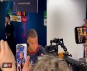 Watch Kylian Mbappé's annoyed reaction to reporter's Real Madrid question from annoying ozempic commercial