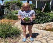 . It could make for a funny moment, especially if she reacts in a playful or surprised manner. Watermelons have a knack for providing unexpected entertainment!&#60;br/&#62;#FunnyMoments #WatermelonBurst #ComedyGold #GirlGoneWild #UnexpectedSurprise #SummerFun #ViralVideo #HilariousFail #LaughOutLoud #YouTubeFunnies