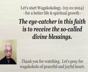 The eye-catcher in this faith is to receive the so-called divine blessings. 05-01-2024