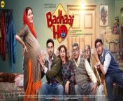 ‘Badhaai Ho’ starring Ayushmann Khurrana, Sanya Malhotra, Gajraj Rao and Neena Gupta.&#60;br/&#62;Directed by: Amit Ravindernath Sharma&#60;br/&#62;Produced by: Vineet Jain, Aleya Sen, Hemant Bhandari, Amit Ravindernath Sharma&#60;br/&#62;Co-Producer: Priti Shahani&#60;br/&#62;Story: Shantanu Srivastava &amp; Akshat Ghildial&#60;br/&#62;Story: (Junglee Pictures) Jyoti Kapoor&#60;br/&#62;Screenplay: Akshat Ghildial&#60;br/&#62;Director of Photography: Sanu John Verughese&#60;br/&#62;Production Designer: Ratheesh UK&#60;br/&#62;Lyrics: Vayu, MellowD, Kumaar&#60;br/&#62;Music: Tanishk Bagchi, Rochak Kohli, Kaushik-Akash-Guddu (Jam8), Sunny Bawra-Inder Bawra&#60;br/&#62;Badhaai Ho movie: Badhaai Ho doesn’t quite know what it wants us to do more, laugh or cry. And parts of the film sink into sitcom flatness, especially when Sikri overdoes her grumpy &#39;saas&#39; act, though some of her lines are laugh-out-loud.&#60;br/&#62;Ayushmann Khurrana is now well-versed with the art of being humiliated. If it&#39;s set in Delhi like Vicky Donor, then he&#39;s even more at ease. But in Badhaai Ho in which he plays the eldest son, Nakul, who avoids public eye after he learns that his mother is expecting, Khurrana doesn&#39;t deliver the best embarrassed performance. That honour goes to Gajraj Rao as the caring husband to Priyamvada aka Bubbly (Neena Gupta) who has to break the news.&#60;br/&#62;&#60;br/&#62;Rao, best known for being a regular on The Viral Fever sketches, never misses a beat as Jeetu Kaushik, the patriarch who finds himself negotiating the wrath of not only his mother (Surekha Sikri in badass mode) and his two sons but also the glares and gossip of relatives and neighbours.&#60;br/&#62;&#60;br/&#62;Badhaai Ho works best when writer Akshat Ghildial sticks to capturing the myriad reactions - shock, amusement, anger and scorn - to an unplanned pregnancy in a couple least likely to. It&#39;s in the first half while capturing the minutiae of middle class life in the Kaushik household that the family comedy registers its finest moments.&#60;br/&#62;&#60;br/&#62;