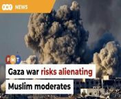Prominent Turkish scholar Mustafa Akyol says fanaticism on one side only empowers the same on the other.&#60;br/&#62;&#60;br/&#62;&#60;br/&#62;Read More: &#60;br/&#62;https://www.freemalaysiatoday.com/category/nation/2024/05/07/gaza-war-could-alienate-muslim-moderates-says-akyol/&#60;br/&#62; &#60;br/&#62;&#60;br/&#62;Free Malaysia Today is an independent, bi-lingual news portal with a focus on Malaysian current affairs.&#60;br/&#62;&#60;br/&#62;Subscribe to our channel - http://bit.ly/2Qo08ry&#60;br/&#62;------------------------------------------------------------------------------------------------------------------------------------------------------&#60;br/&#62;Check us out at https://www.freemalaysiatoday.com&#60;br/&#62;Follow FMT on Facebook: https://bit.ly/49JJoo5&#60;br/&#62;Follow FMT on Dailymotion: https://bit.ly/2WGITHM&#60;br/&#62;Follow FMT on X: https://bit.ly/48zARSW &#60;br/&#62;Follow FMT on Instagram: https://bit.ly/48Cq76h&#60;br/&#62;Follow FMT on TikTok : https://bit.ly/3uKuQFp&#60;br/&#62;Follow FMT Berita on TikTok: https://bit.ly/48vpnQG &#60;br/&#62;Follow FMT Telegram - https://bit.ly/42VyzMX&#60;br/&#62;Follow FMT LinkedIn - https://bit.ly/42YytEb&#60;br/&#62;Follow FMT Lifestyle on Instagram: https://bit.ly/42WrsUj&#60;br/&#62;Follow FMT on WhatsApp: https://bit.ly/49GMbxW &#60;br/&#62;------------------------------------------------------------------------------------------------------------------------------------------------------&#60;br/&#62;Download FMT News App:&#60;br/&#62;Google Play – http://bit.ly/2YSuV46&#60;br/&#62;App Store – https://apple.co/2HNH7gZ&#60;br/&#62;Huawei AppGallery - https://bit.ly/2D2OpNP&#60;br/&#62;&#60;br/&#62;#FMTNews #GazaWar #MuslimModerates #RisksAlienating