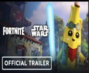 Watch the Fortnite Star Wars gameplay trailer for a look at the latest Fortnite collaboration. Play LEGO Fortnite to unlock Star Wars builds and decor, or fight off enemies with a Wookiee Bowcaster in Fortnite Battle Royale. Rock out in a Mos Eisley Cantina-inspired area at the Fortnite Festival Jam Stage, and unlock a Podracer and Darth Maul Decal in Fortnite Rocket Racing.&#60;br/&#62;&#60;br/&#62;Star Wars has arrived in the Fortnite universe on PlayStation 4 (PS4), PlayStation 5 (PS5), Xbox One, Xbox Series S&#124;X, Nintendo Switch, iOS, Android, macOS, and PC.&#60;br/&#62;