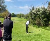 Phil Thompson tees off at the sixth hole at Ramsey Golf Club