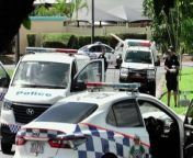 A man has been shot by police and taken to hospital after a dramatic chase through the suburbs of Cairns in Far North Queensland. Officers fired on the 21-year-old after he allegedly stole a police car and threatened them armed with a number of weapons.
