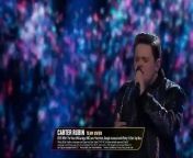 The Voice USA 2020: Carter Rubin canta su tema&#92;