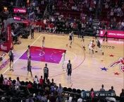 Luka Doncic beat the shot clock with a stunning under-arm floater as the Mavs beat the Rockets in the NBA.