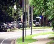 Queensland police are questioning two people following a car crash and a shooting incident which sent large parts of Cairns into lockdown yesterday.