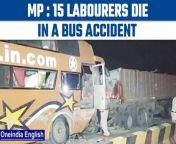 In an unfortunate incident, at least 15 people were killed and 40 others injured after a bus carrying them collided with a truck on NH 30 in Rewa district in MP last night. The bus, with about 100 passengers onboard, was on its way from Hyderabad to UP&#39;s Gorakhpur when it collided with a stationary truck near Suhagi Pahari in Rewa. The truck was stranded on the highway because it had an accident with another truck. The bus then rammed into the truck from behind. Most of the passengers travelling in the bus were labourers from Uttar Pradesh, who had boarded the bus from Madhya Pradesh&#39;s Katni. The labourers had come to Katni from Hyderabad in a separate bus, andthey were heading home for Diwali. Police said a case has been registered and investigation is underway to ascertain the exact cause of accident. &#60;br/&#62; &#60;br/&#62;#MPbusaccident #Diwaliaccident #labourers die