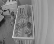 A family&#39;s security camera captured the sweet moment a four-year-old boy headed to his crying sister&#39;s crib and reassured her everything&#39;s okay and that it&#39;s going to be a good day. The video was shared by mom Kristy Kusler, who watched on as her son Hunter headed over to two-year-old Madison&#39;s crib. There, Hunter leaned over and said, &#92;