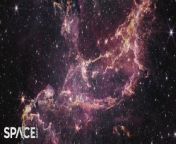 The James Webb Space Telescope captured imagery of dynamic star-forming region NCG 346 within the Small Magellanic Cloud (SMC).&#60;br/&#62;&#60;br/&#62;Credit: ESA/Webb, NASA, CSA, ESO, ESA/Hubble, Digitized Sky Survey 2, A. Nota,N. Bartmann, M. Zamani &#124;edited by Space.com&#39;s [Steve Spaleta]&#60;br/&#62;&#60;br/&#62;Music: Far Far Far by Bonnie Grace / courtesy of http://www.epidemicsound.com