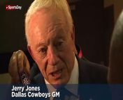 Dallas Cowboys GM Jerry Jones spoke to the media after the Cowboys lost to Green Bay on Sunday.