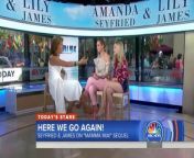 Lily James and Amanda Seyfried, two stars of the “Mamma Mia! Here We Go Again,” join TODAY’s Hoda Kotb to talk about what it was like to work on the musical sequel with legends like ABBA, Meryl Streep and Cher.