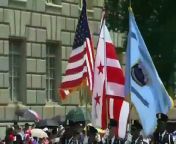 The nation&#39;s capital held its Independence Day Parade along historic Constitution Avenue with the backdrop of the Washington D.C monuments.