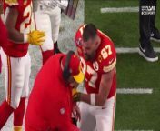 Travis Kelce was caught on camera screaming in the face of his coach Andy Reid during the Super Bowl.&#60;br/&#62;&#60;br/&#62;The Kansas City Chiefs tight end appeared frustrated as his team turned over possession with a fumble in the second quarter - while he was not on the field.&#60;br/&#62;&#60;br/&#62;Kelce was seen bumping into Reid and shouting at him before being pulled away by a teammate.&#60;br/&#62;&#60;br/&#62;“He goes: ‘Keep me in’. What happened is, on the fumble, he was not in the game,” commentator Tony Romo said, explaining Kelce’s actions.&#60;br/&#62;&#60;br/&#62;“Travis Kelce is so unlikeable,” one fan wrote, responding to the incident on social media.&#60;br/&#62;&#60;br/&#62;“Name a sportsman that’s more entitled than Travis Kelce,” another added.
