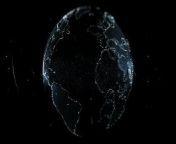 Digital projection of earth from sasha image