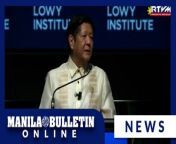 The Philippines refuses to be reduced to a mere bystander as geopolitical tensions surrounding world superpowers China and the United States of America (USA) continue, President Marcos said.&#60;br/&#62;&#60;br/&#62;Marcos said this as he addressed the Australian think tank Lowy Institute on the sidelines of the Association of Southeast Asian Nations (ASEAN)-Australia Special Summit in Melbourne on Monday, March 4. (Video Courtesy of RTVM)&#60;br/&#62;&#60;br/&#62;READ MORE: https://mb.com.ph/2024/3/4/marcos-philippines-won-t-be-mere-pawn-in-china-us-power-showdown&#60;br/&#62;&#60;br/&#62;Subscribe to the Manila Bulletin Online channel! - https://www.youtube.com/TheManilaBulletin&#60;br/&#62;&#60;br/&#62;Visit our website at http://mb.com.ph&#60;br/&#62;Facebook: https://www.facebook.com/manilabulletin &#60;br/&#62;Twitter: https://www.twitter.com/manila_bulletin&#60;br/&#62;Instagram: https://instagram.com/manilabulletin&#60;br/&#62;Tiktok: https://www.tiktok.com/@manilabulletin&#60;br/&#62;&#60;br/&#62;#ManilaBulletinOnline&#60;br/&#62;#ManilaBulletin&#60;br/&#62;#LatestNews