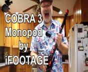 iFootage Cobra 3 Monopod with medal foot release feature - Unboxing and review of features