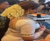 Actress Honey rose in white saree from actress saree hot blouse less