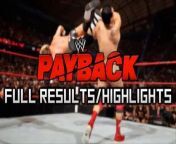 Payback PPV from Chicago.