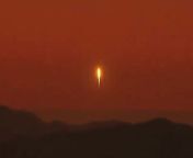 A news helicopter captured the moment the SpaceX Falcon 9 rocket launched from its Los Angeles base.Source: ABC7