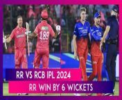 Jos Buttler struck his sixth IPL century as his effort outdid Virat Kohli&#39;s with Rajasthan Royals beat Royal Challengers Bengaluru in IPL 2024. With this win, Rajasthan Royals registered their fourth victory of the tournament.