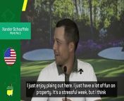 Xander Schauffele is hoping for a fourth top-10 finish at Augusta