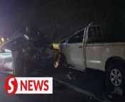 Police said the crash involving seven vehicles, including an express bus, on the North-South Expressway (NSE) on Friday (April 5) night was caused by a Honda Accord that lost control due to speeding.&#60;br/&#62;&#60;br/&#62;WATCH MORE: https://thestartv.com/c/news&#60;br/&#62;SUBSCRIBE: https://cutt.ly/TheStar&#60;br/&#62;LIKE: https://fb.com/TheStarOnline