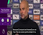 Manchester City boss Pep Guardiola says &#39;it won&#39;t be easy&#39; competing with Liverpool and Arsenal for the title