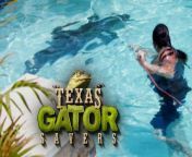 EarthX Website: https://earthxmedia.com/ &#60;br/&#62;&#60;br/&#62;It&#39;s Arlie vs gator in a swimming pool showdown.&#60;br/&#62;&#60;br/&#62;About Texas Gator Savers: &#60;br/&#62;From reptiles in swimming pools to gators stranded after hurricanes, Gary Saurage and his team rescue alligators from unusual places and prepare them for life in their new home - &#92;