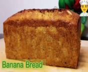 Banana Bread Weth Healthy food recipe