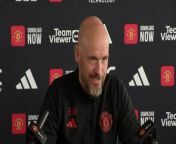 Manchester United boss Erik Ten Hag insists that contrary to some reports not everyone is for sale ahead of their Premier League clash with Crystal Palace&#60;br/&#62;Carrington, Manchester, UK