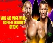 Who has more wins - Triple H or Randy Orton?Numbers don&#39;t lie! Watch to find out who takes the win! #WWE #TripleH #RandyOrton #Wrestling #SportsEntertainment