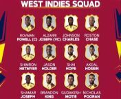 The 15 man squad that will represent the West Indies at the T20 Cricket World Cup has been chosen. The question is: Are you ready for the pulsating journey that the likes of Johnson Charles and Shimron Hetmyer promise to take you through? These men form part of the West Indies team that begin their quest on June 2nd on home soil.