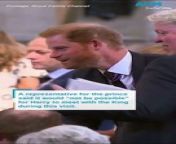 A representative for Prince Harry said it would not be possible to meet with his father during the visit due to the King’s &#92;