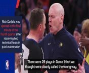 Rick Carlisle was not pleased with the officials during the Indiana Pacers&#39; defeat to the New York Knicks