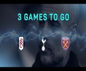 Fulham, Tottenham and West Ham stand in the way of Guardiola&#39;s men and a fourth Premier League title in a row.