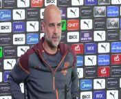 Manchester City boss Pep Guardiola on three wins to win Premier League ahead of Fulham trip&#60;br/&#62;&#60;br/&#62;CGA, Manchester, UK