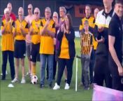 Watch as Boston United first team players and staff were joined by junior squads on the pitch at the Jakeman&#39;s Stadium for a celebration event on being promoted to the National League.