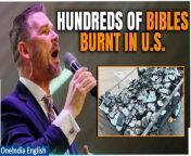 n a shocking incident, hundreds of Bibles were deliberately set ablaze outside an evangelical church in Tennessee on Easter morning. Stay tuned for the latest updates on this disturbing event. &#60;br/&#62; &#60;br/&#62;#Bible #BibleBurnt #US #USNews #USA #Bibles #Tennessee #TennesseeChurch #Easter #EasterCelebrations #EasterNews #Oneindia&#60;br/&#62;~HT.97~PR.274~ED.194~