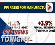 Producer price index for manufacturing down in February  